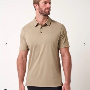 Travis Mathew Tan Polo Shirt